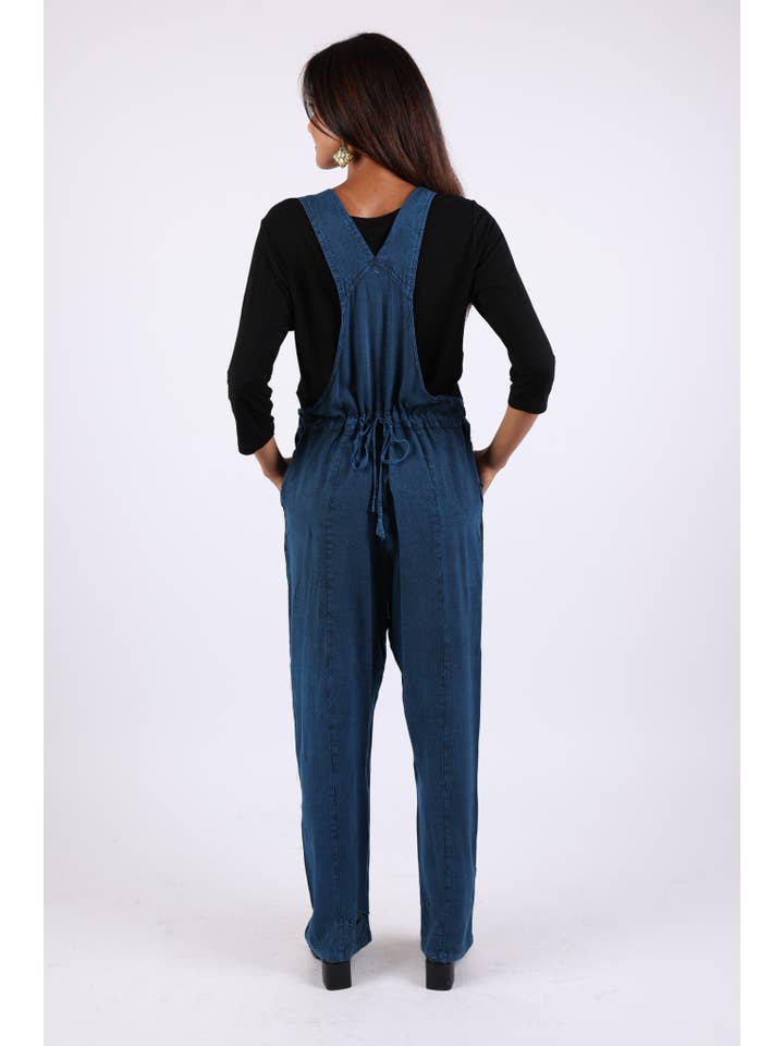 Sacred Threads - Wholesale Overalls - Women's - Stonewashed Boho Embroidered Overalls: Fall Colors4