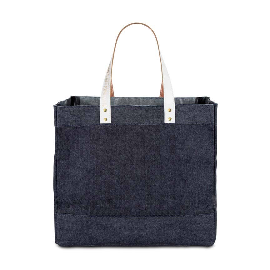 Heating & Plumbing London – Engroshandel Tote bag - Unisex – Denim Mulepose - Hvid3