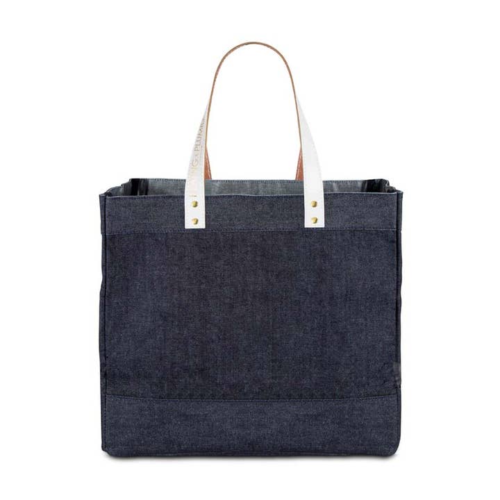 Heating & Plumbing London – Engroshandel Tote bag - Unisex – Denim Mulepose - Hvid3