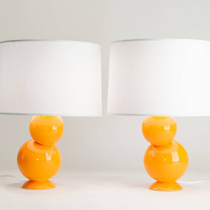 Bubble Lamp Pair for wholesale by J Schatz Wonder-Certified Ceramic Products