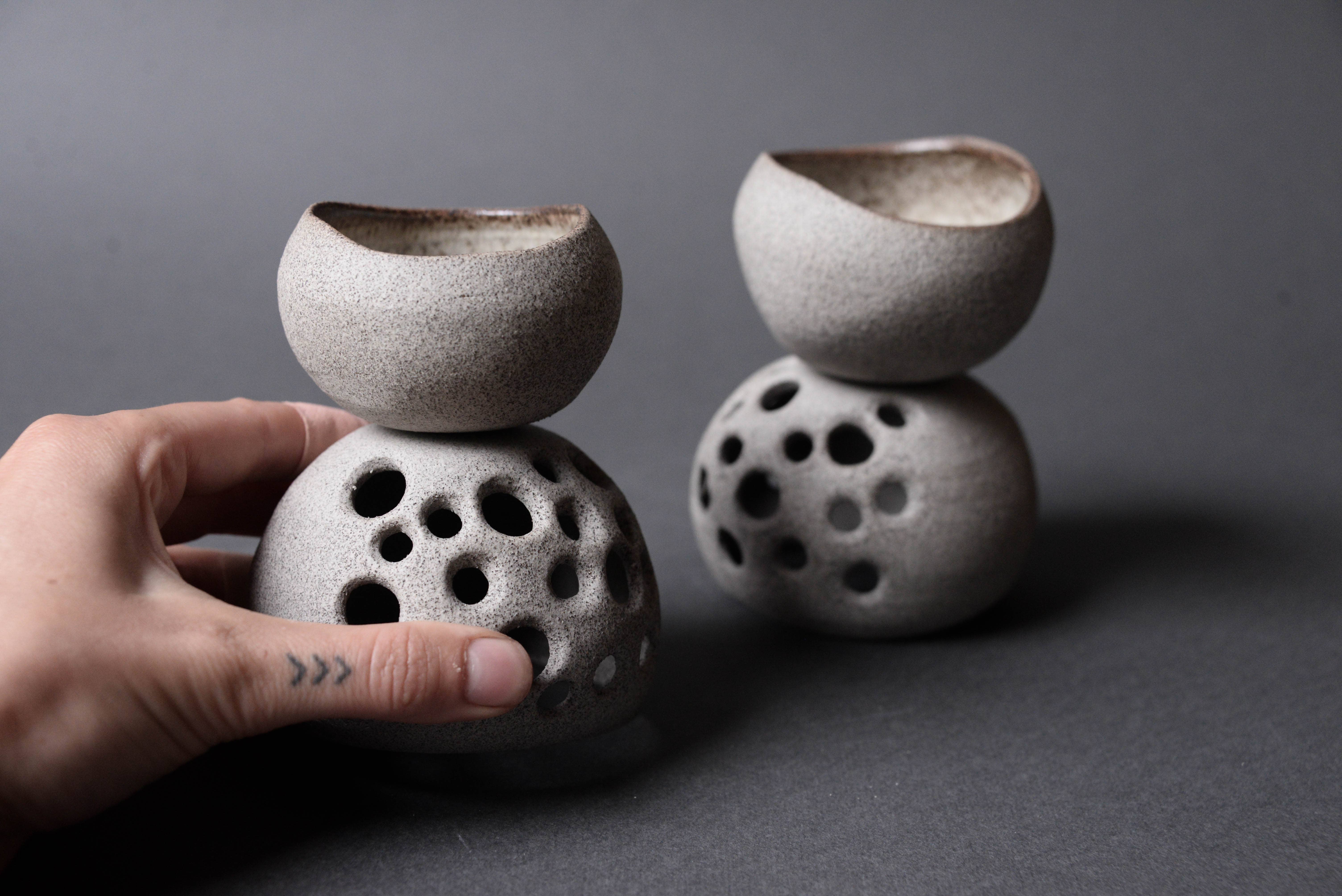 LAIMA CERAMICS (SIA Radosa Apvieniba Spares) – wholesale Aromaterapiinhalator – Stensamling Staplade Stenar Aromadiffusor — Stengods6