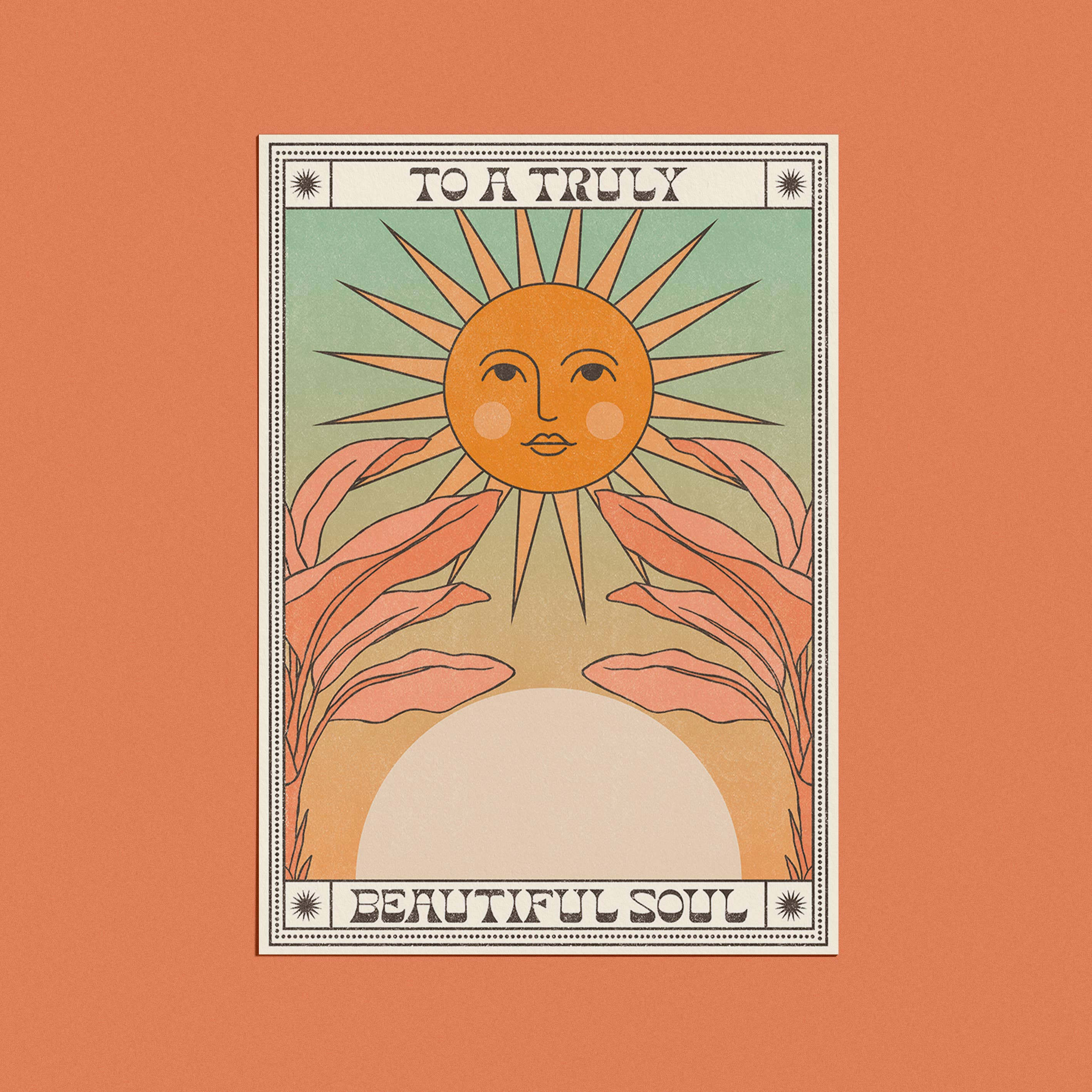 cai & jo - Vente Carte de vœux classique - Carte « To a Truly Beautiful Soul »1