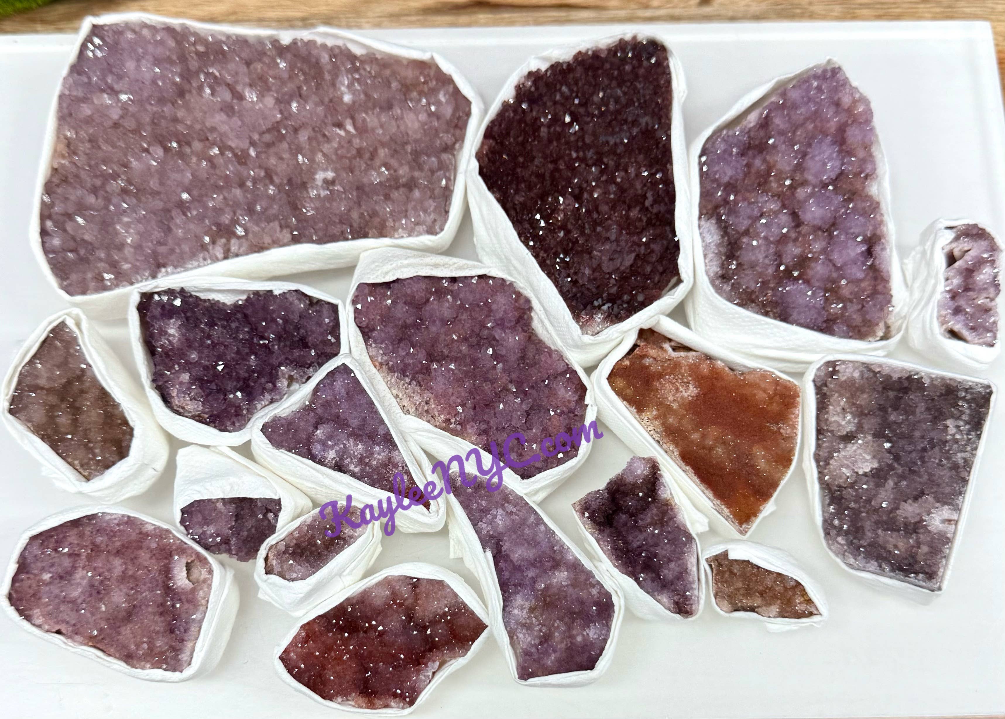 KayleeNYC - Wholesale Spiritual Stone/Crystal - 2 lb Natural Amethyst Cluster from Turkey Raw Crystal1