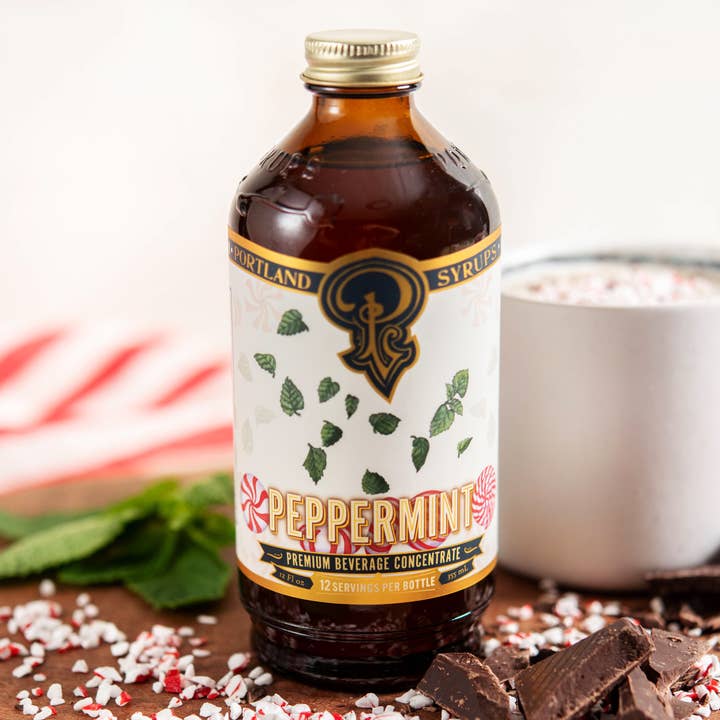 Portland Syrups – Großhandel Cocktailmischung/-sirup – Pfefferminzsirup 3,4 oz - Cocktail-/Mocktail-Getränkemischung