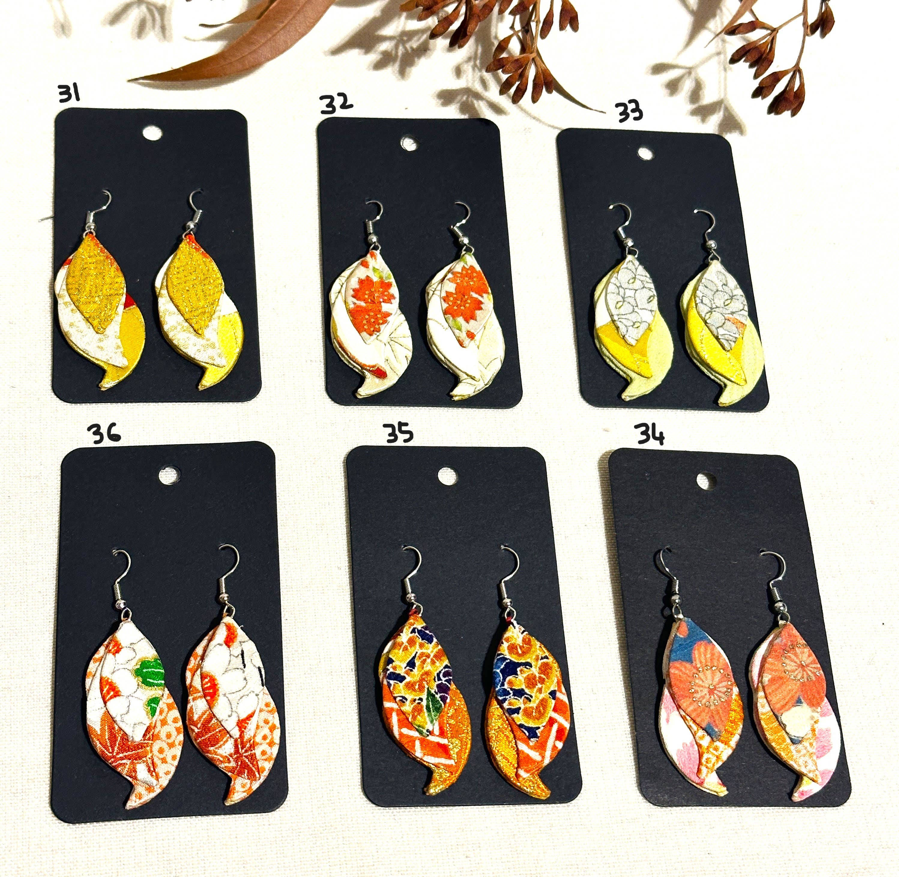 Sophie Silks - Wholesale Hangende/ronde oorbellen - Hangende kimono-oorbellen in visvorm9