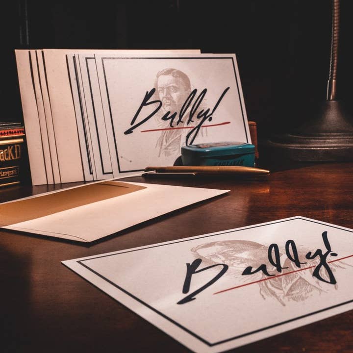 « Bully ! » - Papeterie viril inspirée par Theordore Roosevelt pour la vente par Wolf & Iron