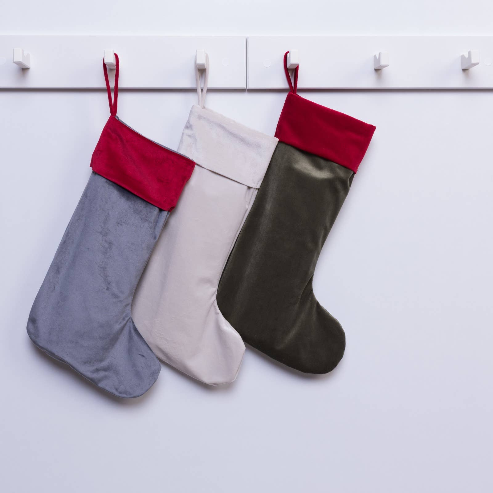 DallasTextile - Vente Collants festifs - Bas de Noël en velours personnalisable avec manchette en velours3