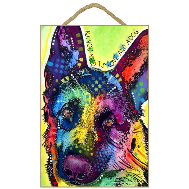 German Shepherd - All you need is love and a dog for wholesale by SJT Enterprises, Inc.