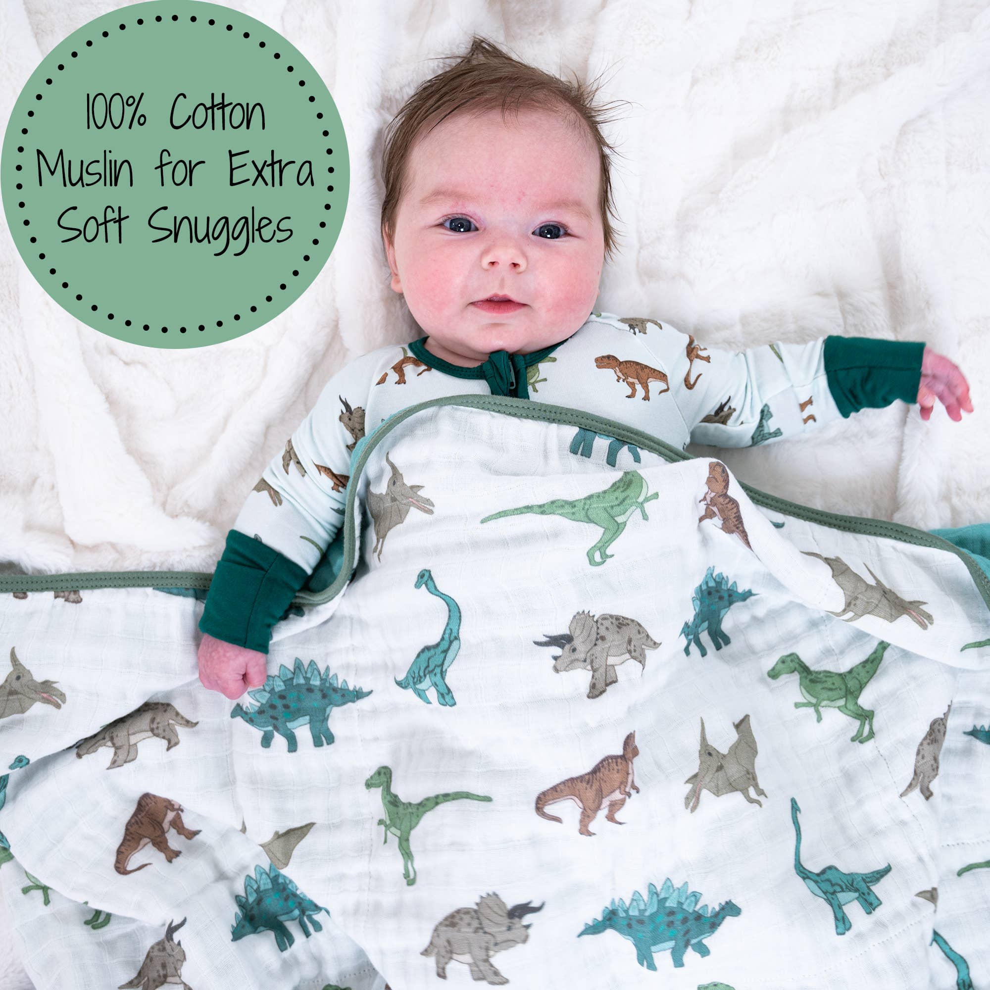 LollyBanks – wholesale Bedding blanket – Kids & Baby – Dinosaur Toddler 100% Cotton Baby Toddler Muslin Blanket6