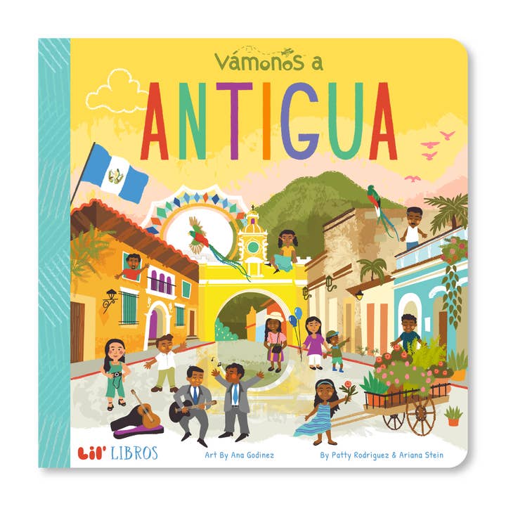 VÁMONOS: Antigua (Bilingual English and Spanish) for wholesale by Lil' Libros ~ Bilingual Children's Books & Games