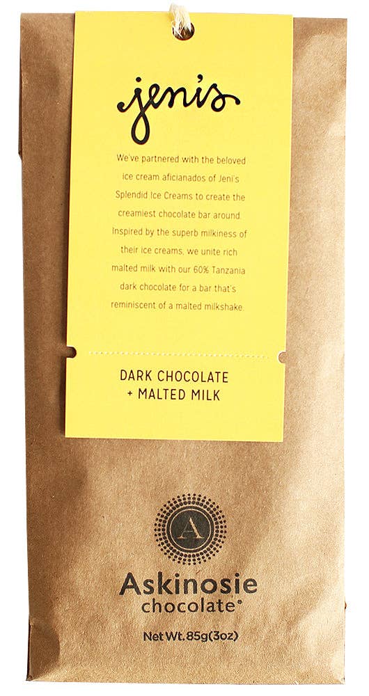 Askinosie Chocolate - Wholesale Chocolate Bar - Dark Chocolate + Malted Milk Bar (POP of 15)1