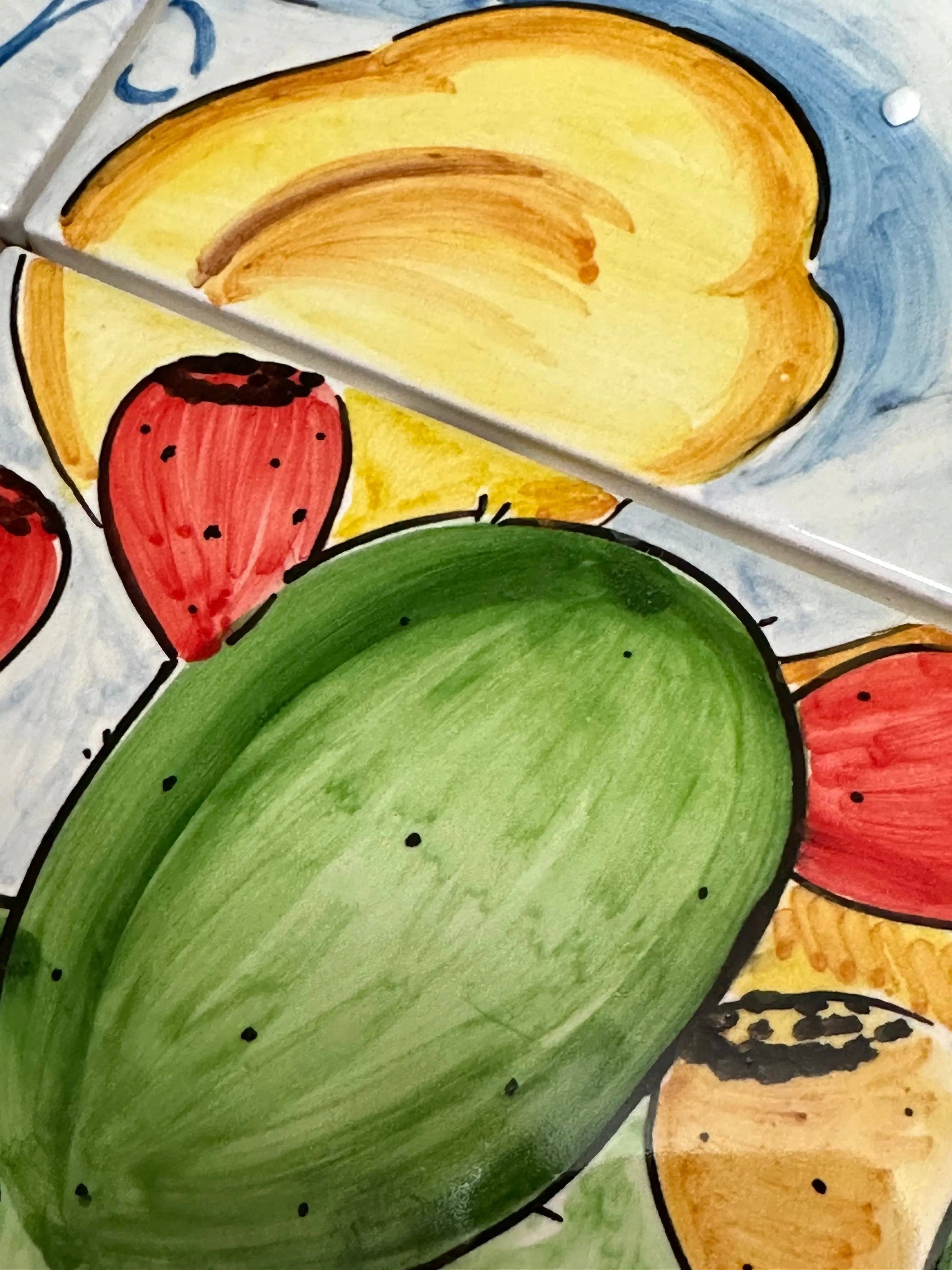 DD Ceramiche Siciliane - Wholesale Wall Tile - Paladino Ceramica Caltagirone Mosaic Panel cm 60x60 Hand-decorated tiles4