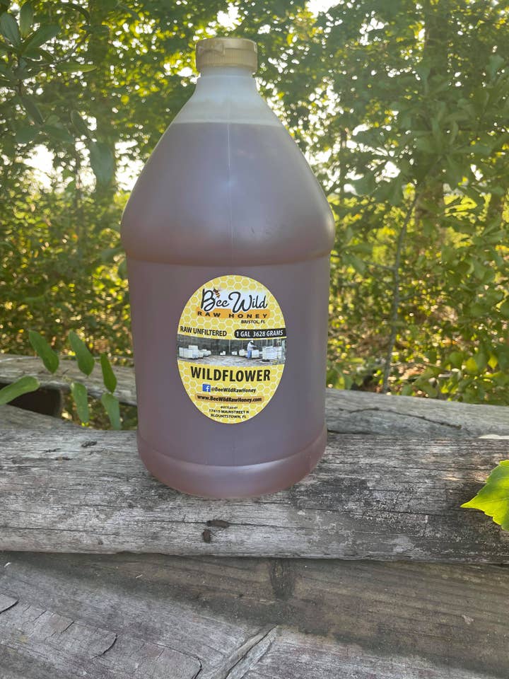 Gallon Wildflower for wholesale by Bee Wild Raw Honey
