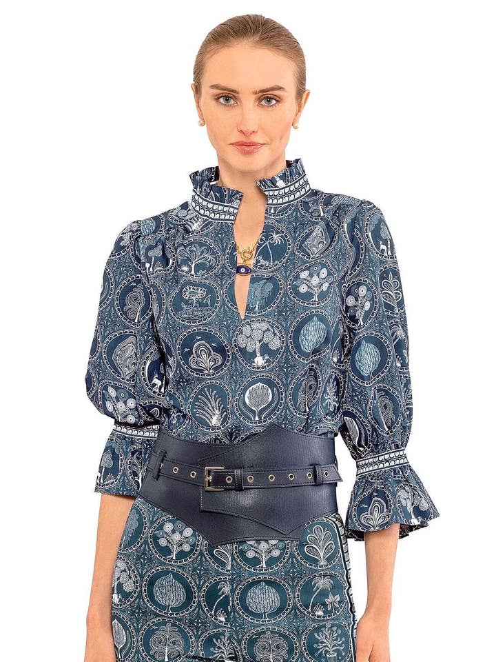 Gretchen Scott LLC – wholesale Tunic – Women’s – Ruffleneck Tunic - Circle of Love10