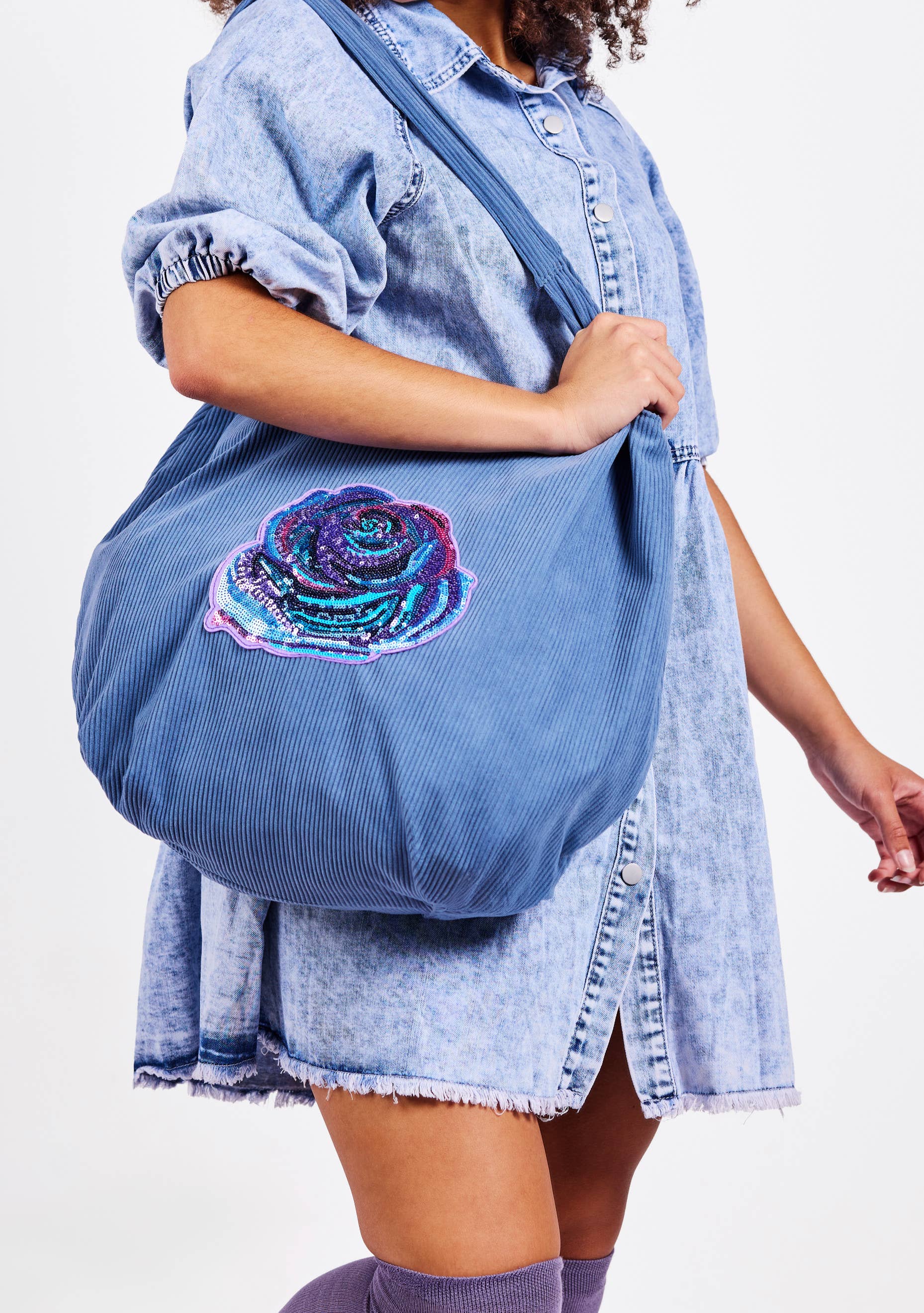 Camille’s Closet - Wholesale Tote Bag - Women's - Rose Garden Large Sequined Tote Bag1