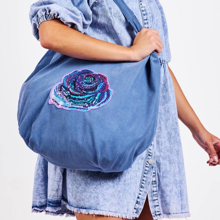 Camille’s Closet - Wholesale Tote Bag - Women's - Rose Garden Large Sequined Tote Bag1