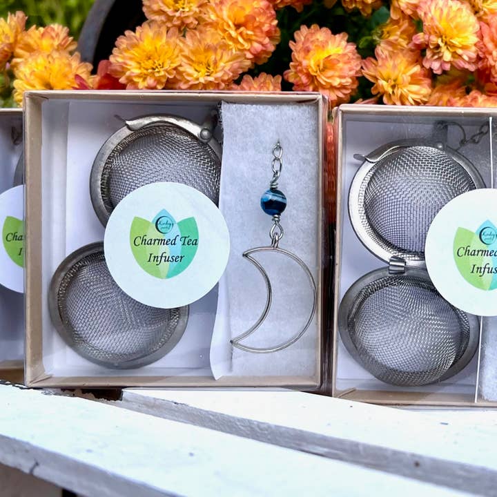 Kinley Jewelry - Wholesale Tea Strainer/Infuser - Tea Infuser Ball Amethyst Crystal Charm Kitchen Décor Gift6