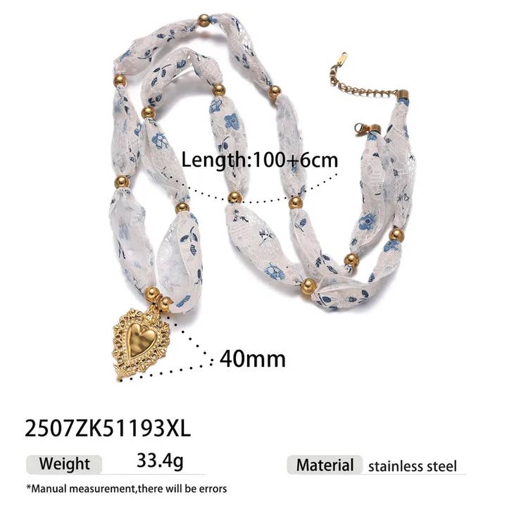 Sweet Cherry Sky - Wholesale Pendant/Charm Necklace - Bandana Necklace with Charm Pendants Jewelry2