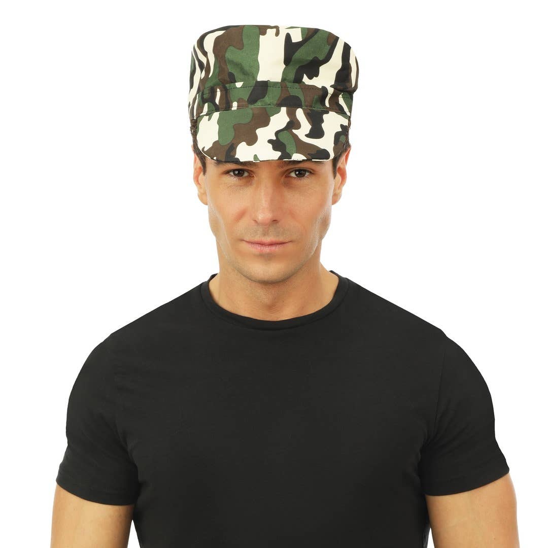 P'tit Clown - Wholesale Costume - Unisex - Military Camouflage Cap - Adult1