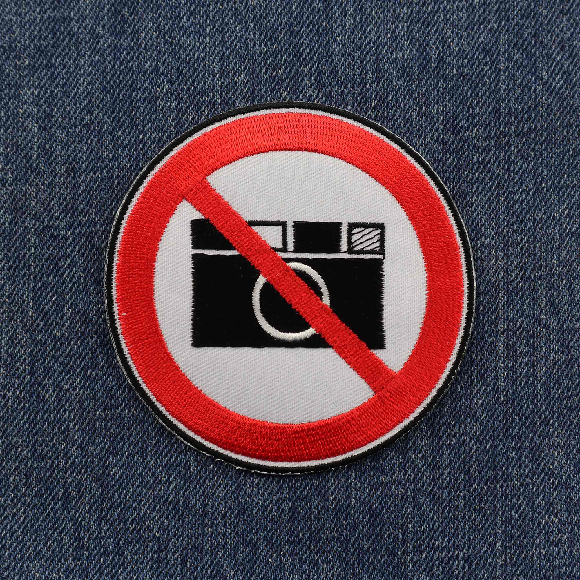 Tribal Trade GmbH - Wholesale Patch - Patches photography prohibited, black and white, red, 8 cm patch6