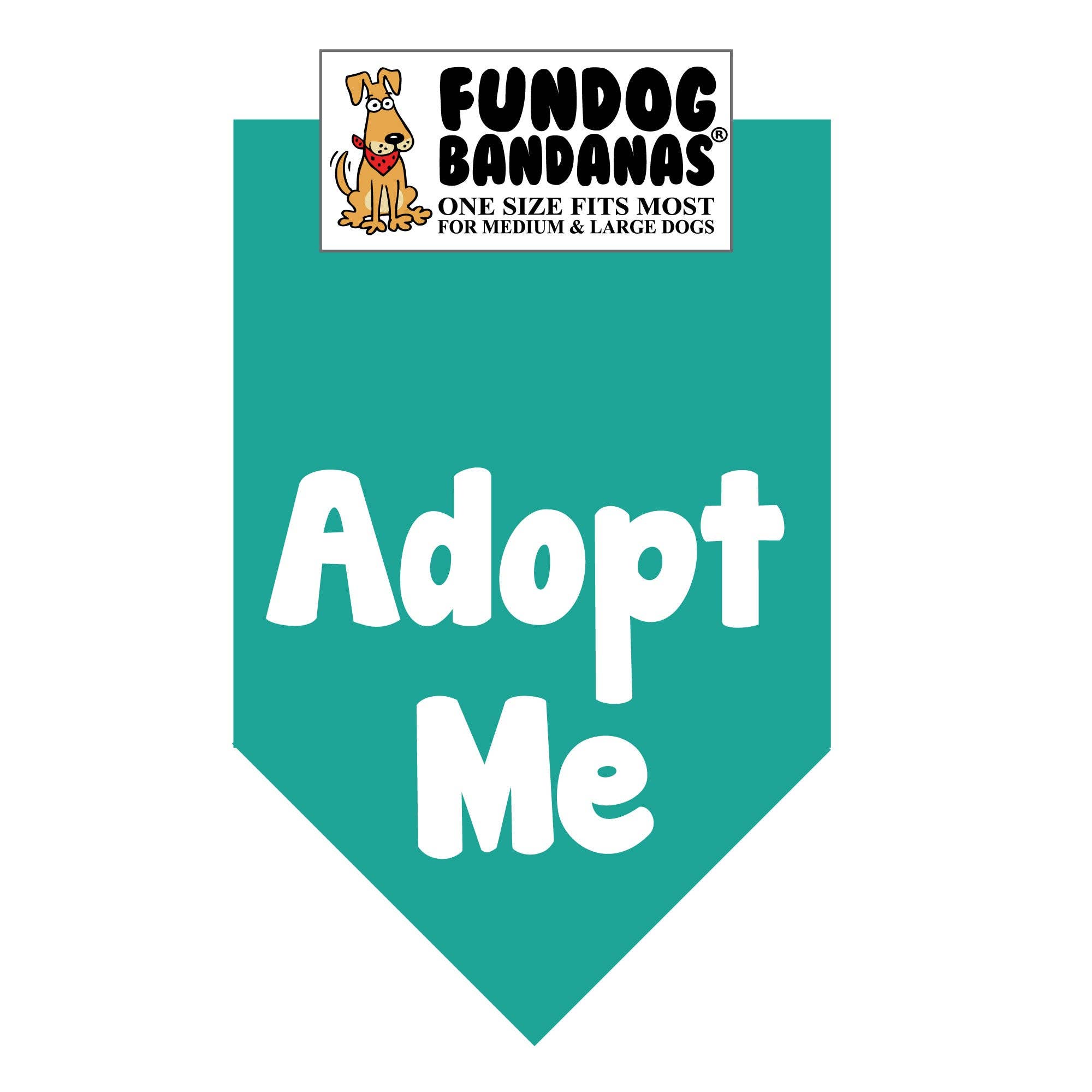 Assorted Colors 5 Pack - Adopt Me (White Ink) Bandana for wholesale on Faire4