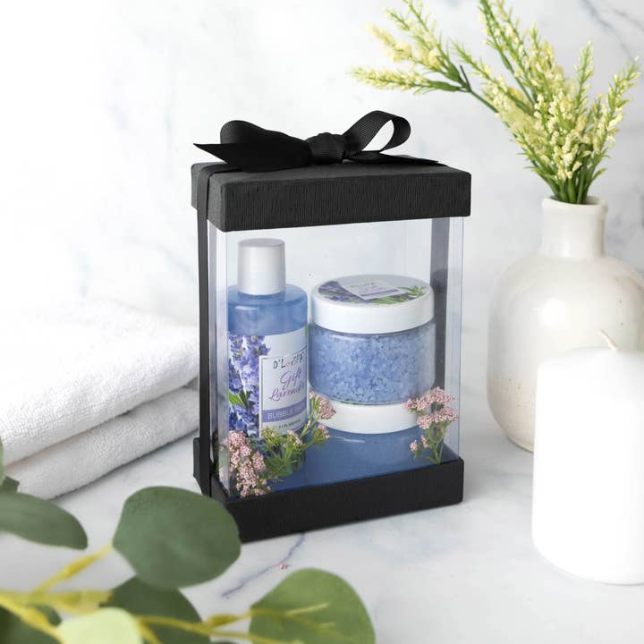 Hammont - Wholesale Gift Box - Clear Plastic Gift Boxes 6 Pack Bakery Boxes Black