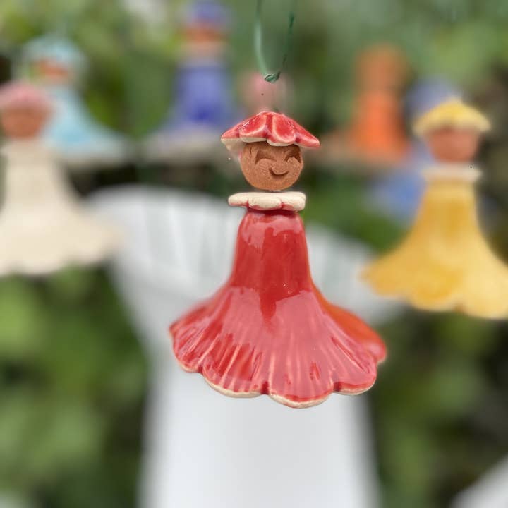 Pannonhem AB. - Vendita all'ingrosso Ornamenti/decorazioni per esterni - Fata colorata da appendere, figure in ceramica5