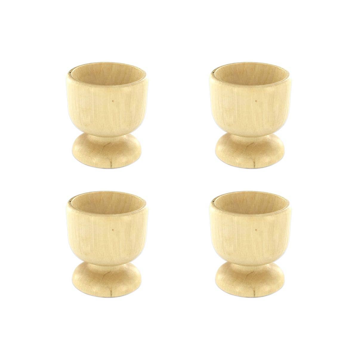 Fackelmann - Venta al por mayor Hueveras - Set de 4 hueveras de diseño en edición en madera0
