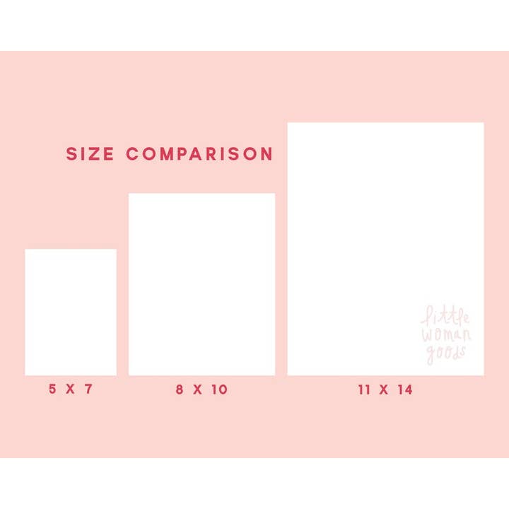 Little Woman Goods - Wholesale Art Print - Body Positivity Art Print- Original Feminist Artwork1