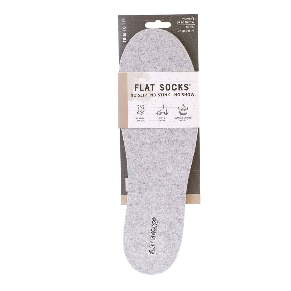 FLAT SOCKS - Wholesale Socks - Unisex - Light Heather Grey FLAT SOCKS5