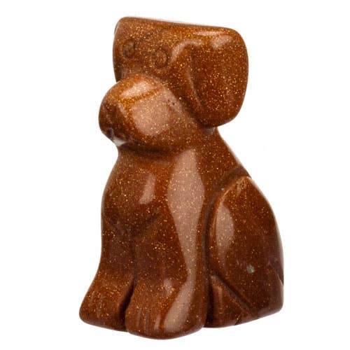 Gravur Hund, 47mm, Goldfluss für den Großhandel von EHAWA