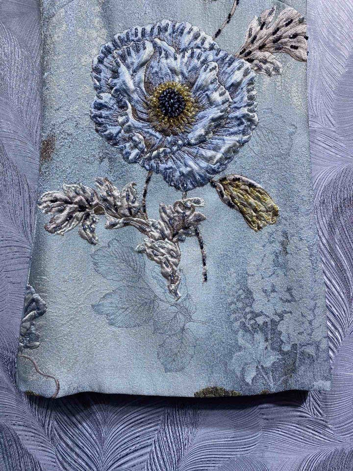 Productseeker - Wholesale Dress - Women's - DR940Y Summer Round Neck Hand-Beaded Floral Vest Dress3