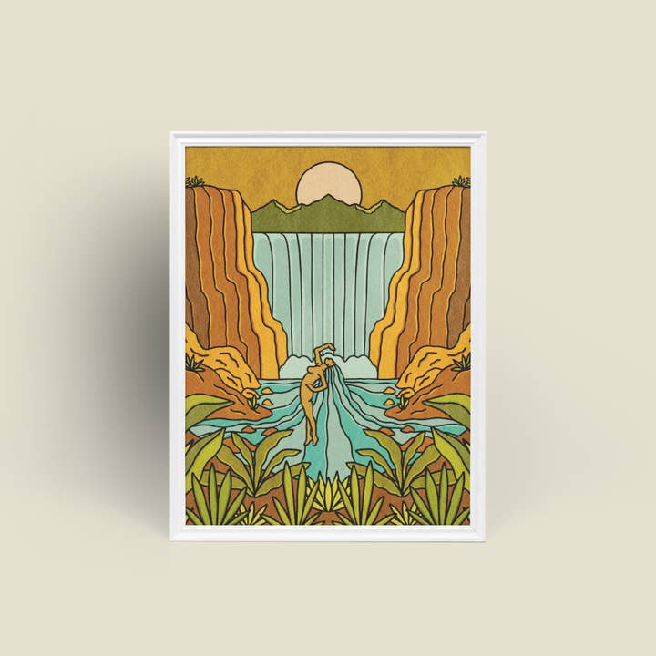 Moonlight Dance Print for wholesale by Kick Step Design