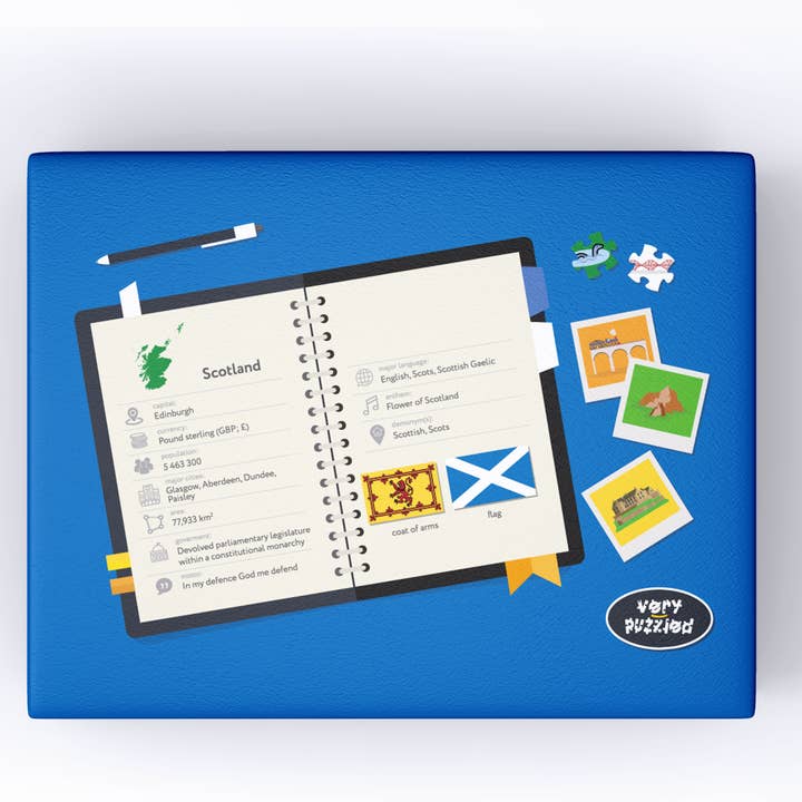 Very Puzzled - Wholesale Puzzle - Kids - Scotland Map Jigsaw Puzzle