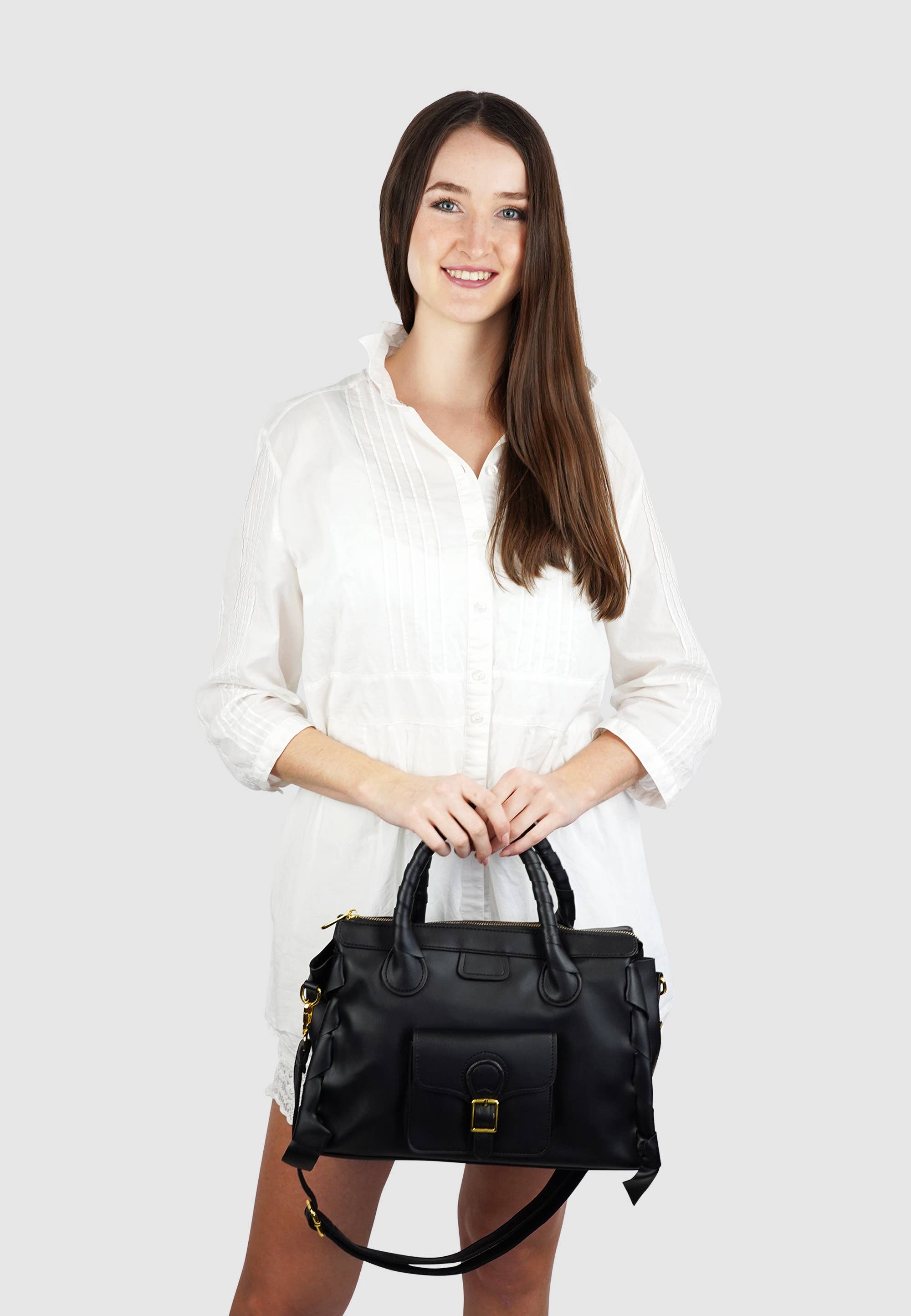 HJS - Vente Sac à main avec poignée sur le dessus – femme - Sac à main 'JULE' - Sac à main de haute qualité2