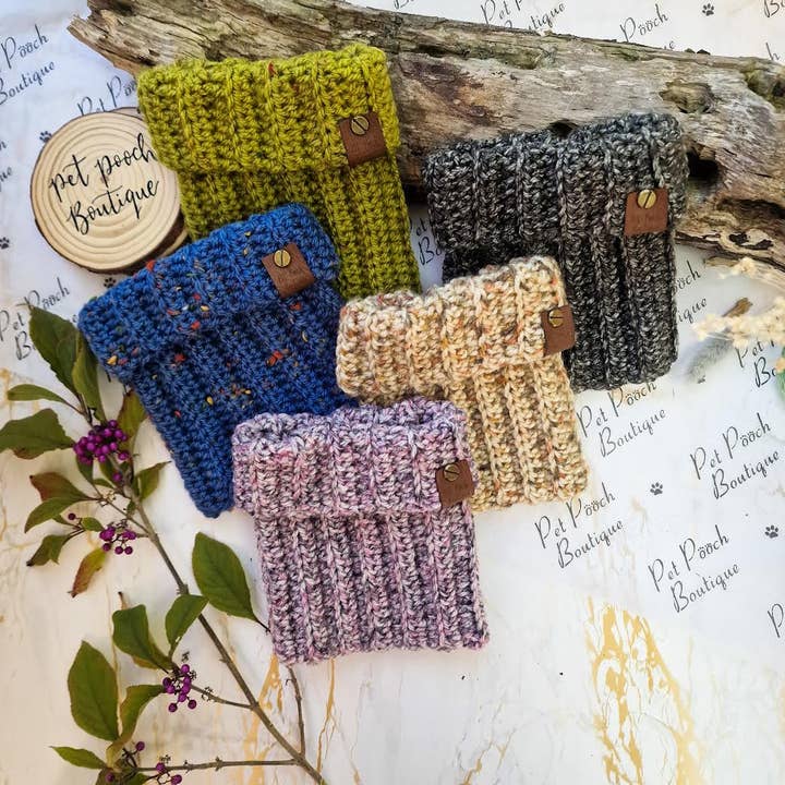Pet Pooch Boutique - Wholesale Pet Snood - Dog - Maple Cookie Roll Top Dog Knitted Snood- UK made/autumn6