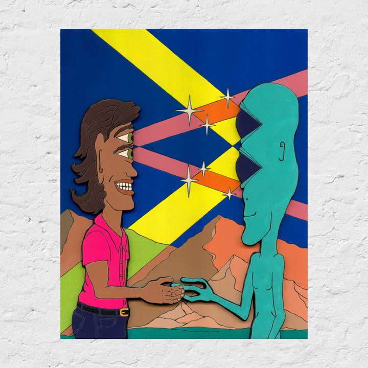 Meeting Maurice, 8 x 10 Inch Giclée Fine Art Print for wholesale by Backseat Window