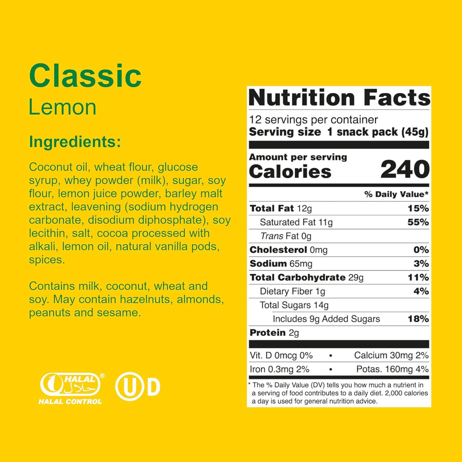 Snacky Candy - Wholesale Biscuit - Loacker Wafer Classic Lemon 1.59 oz 12 count4