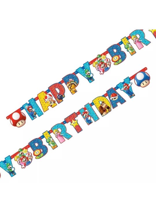 Super Mario Garland 190 x 15 cm for wholesale by Fiestora