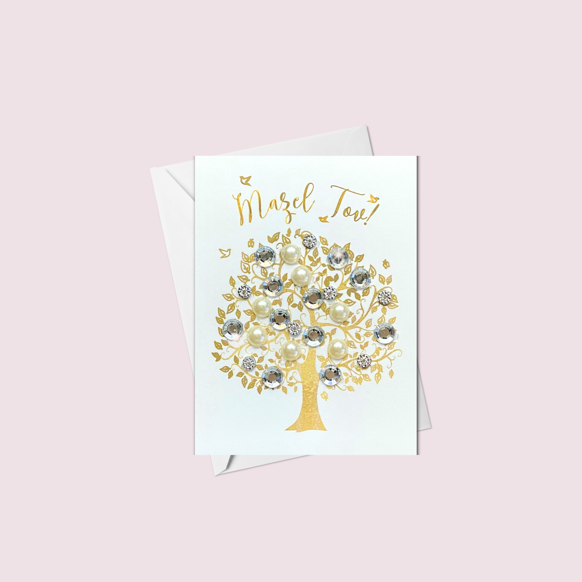 Russell Jeffery Design by Off By Heart Design - Wholesale Congratulations Card - Mini Mazel Tov Tree of Life Greeting Card0