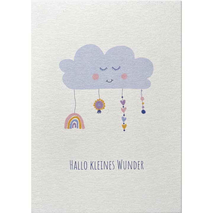 KEITCARDS - Wholesale Baby Card - Baby Cloud Little Wonder