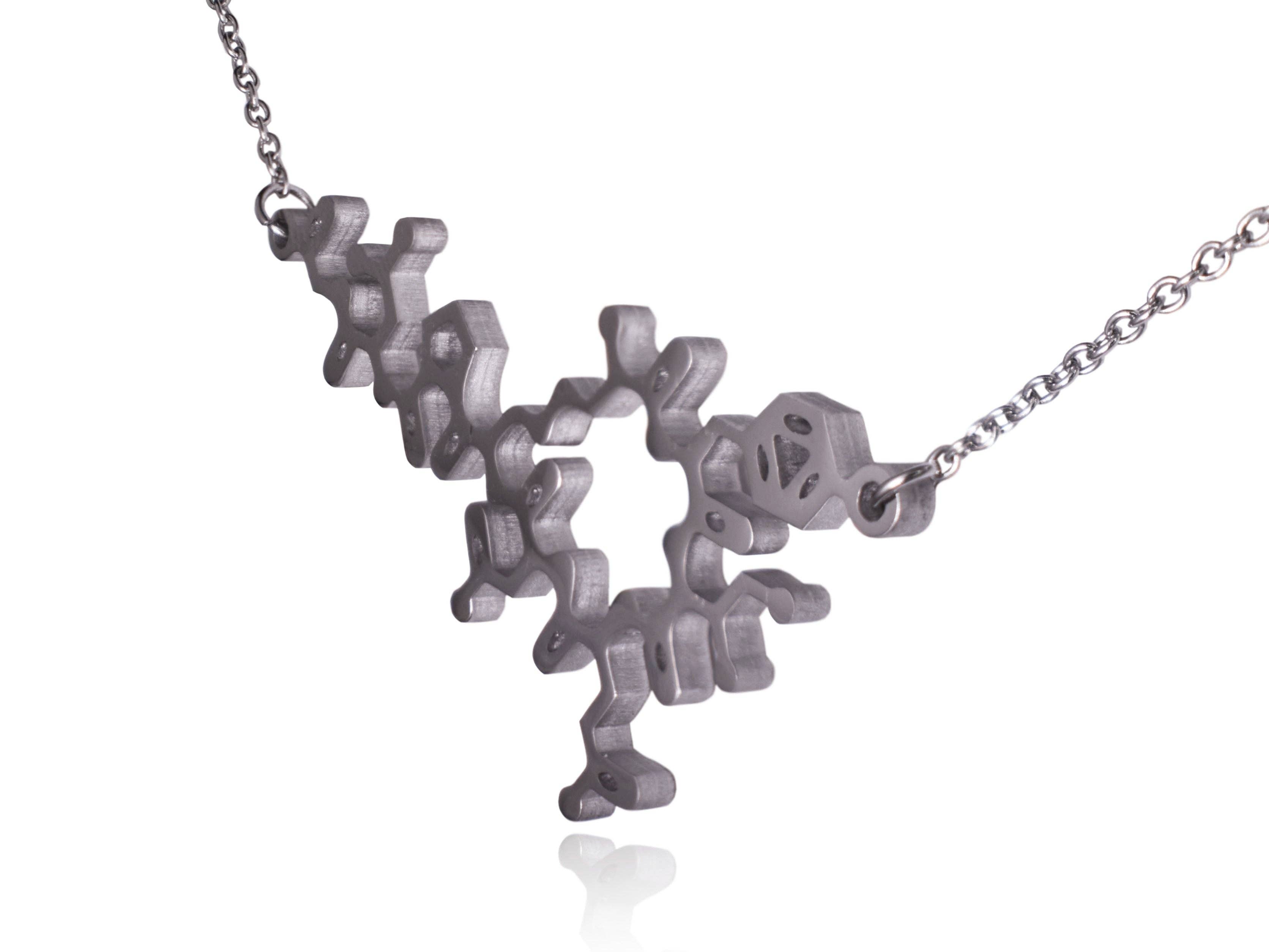 Clayton Jewelry Labs - Venta al por mayor Collares con colgantes/abalorios - Collar de acero inoxidable con molécula de oxitocina15