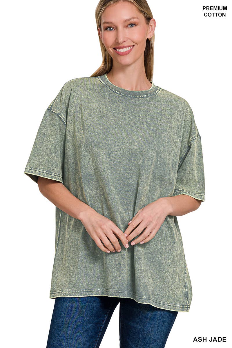 Vanilla Monkey - Wholesale Tunic - Women's - Washed Premium Cotton Oversized Tee0