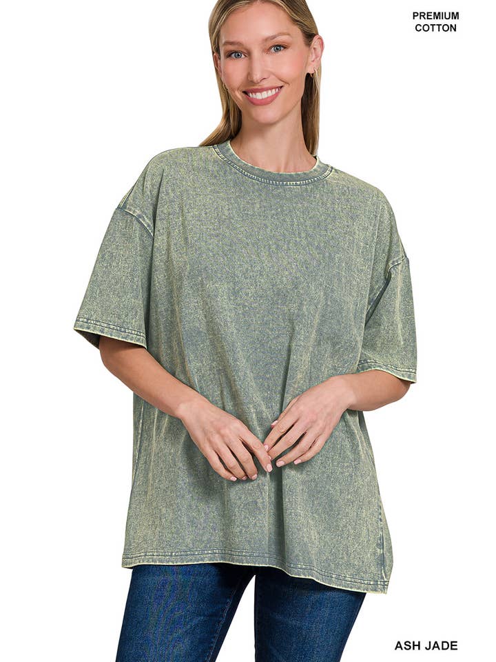 Vanilla Monkey - Wholesale Tunic - Women's - Washed Premium Cotton Oversized Tee