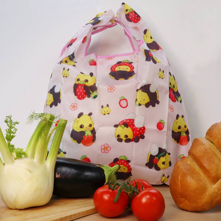 bumbleberry herbruikbare boodschappentas voor wholesale door Art of Xodosch