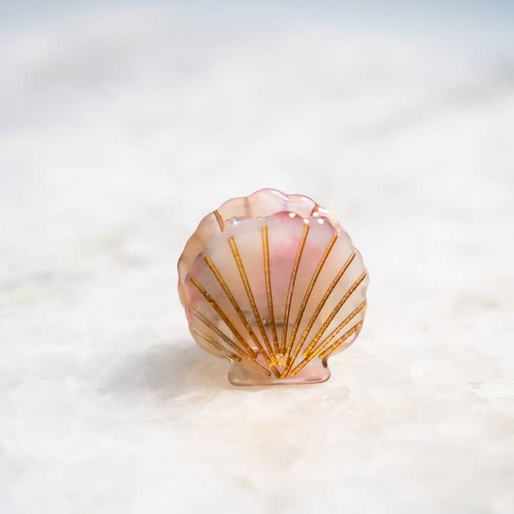 Haven - Wholesale Hair Clip - Kids - Eco Friendly Scallop Shells Hair Clip, Mini
