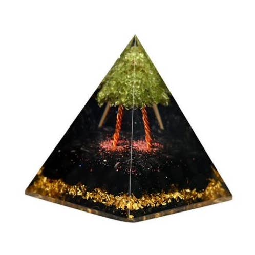 Orgonepyramide Sort Turmalin 7x6cm for engroshandel hos Shared Earth