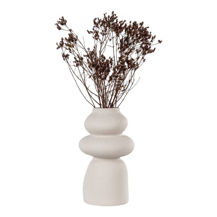 Beige Vaas beige, rond, Ø14,5x26,5 cm voor groothandel op Faire