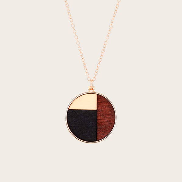 Wood&Chic - Wholesale Pendant/Charm Necklace - Women's Wooden Necklace - Carillon0
