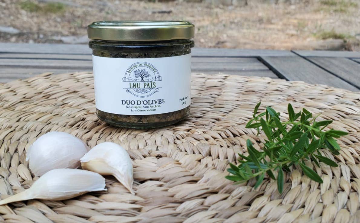 Lou Païs - Wholesale Olives - Duo of Olives - Provençal Recipe - 100g